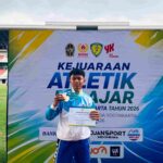 Juara 1 400m U18 Putra Kejuaraan Atletik Pelajar dan Juara 1 800m U18 Putra Kejuaraan Atletik Pelajar