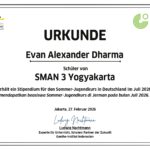 Juara 3 Seleksi Penerima Beasiswa Jugendkurs oleh Goethe-Institut